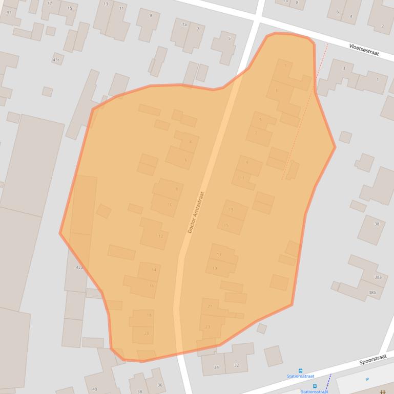 Kaart van postcodegebied 5451AJ.