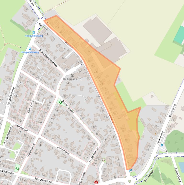 Kaart van postcodegebied 5451AV.