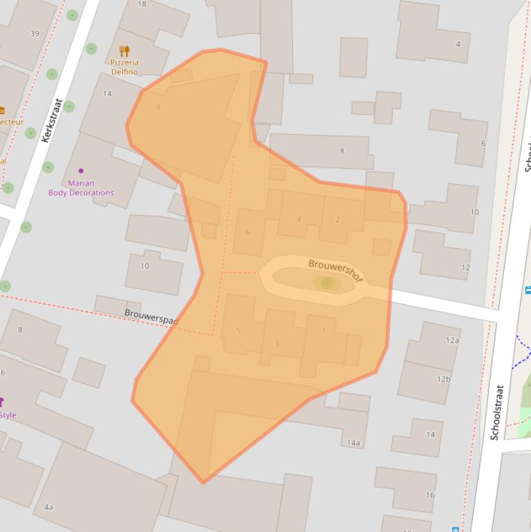 Kaart van postcodegebied 5451AX.