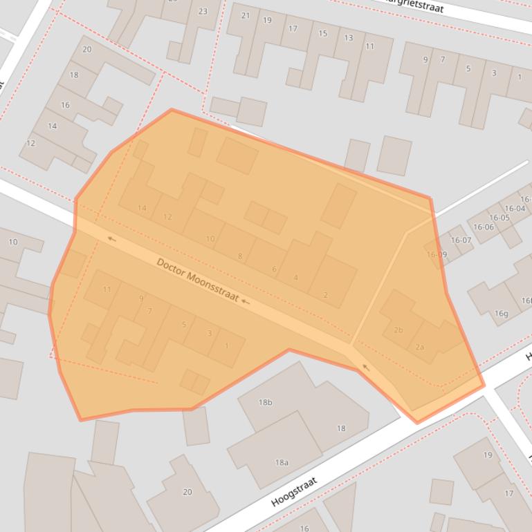 Kaart van postcodegebied 5451BG.