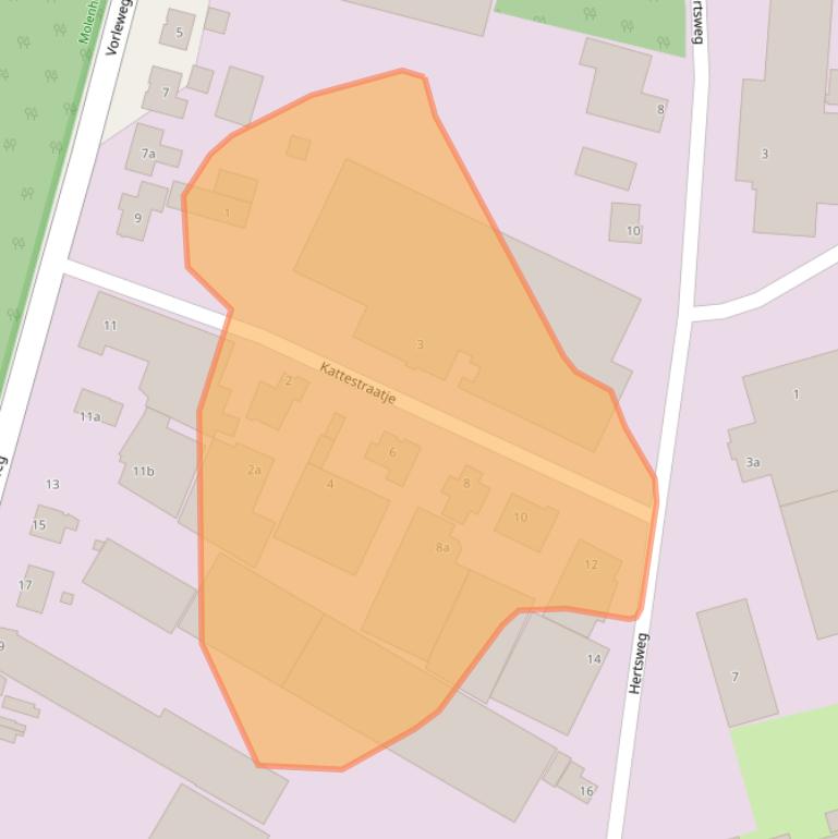 Kaart van postcodegebied 5451GH.