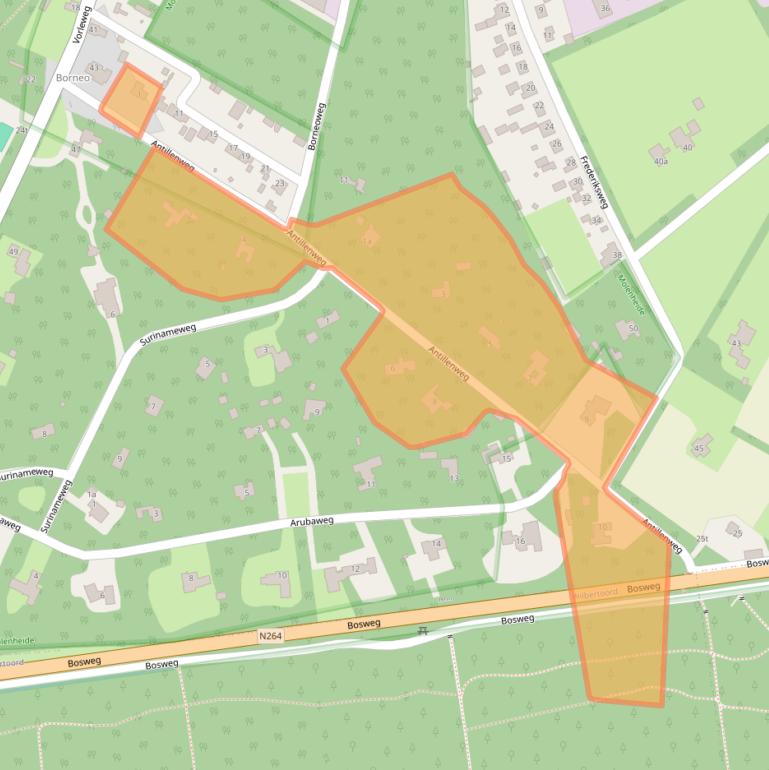 Kaart van postcodegebied 5451GK.