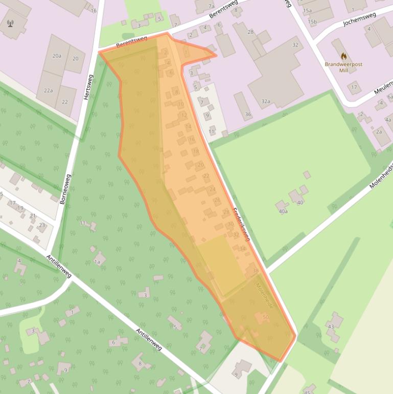 Kaart van postcodegebied 5451GP.