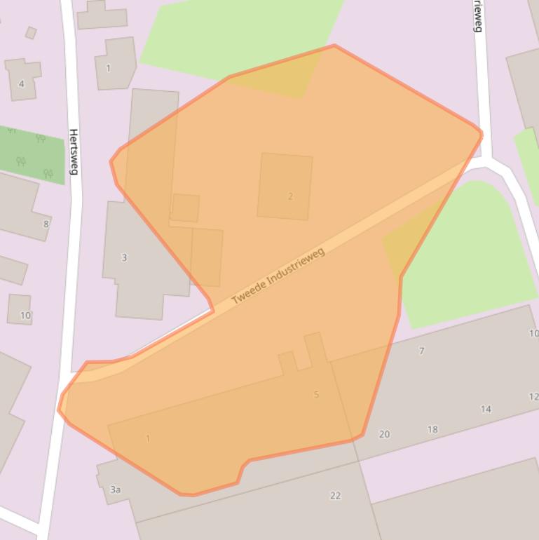 Kaart van postcodegebied 5451GT.