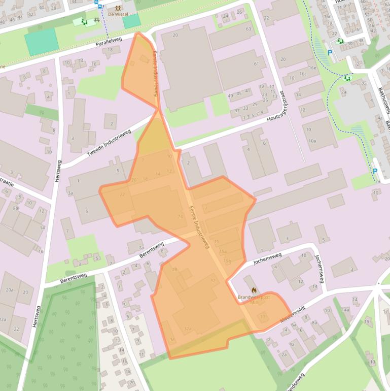 Kaart van postcodegebied 5451GV.