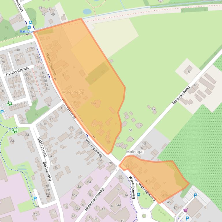 Kaart van postcodegebied 5451GX.