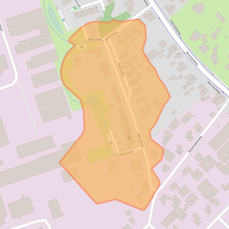 Kaart van postcodegebied 5451HC.
