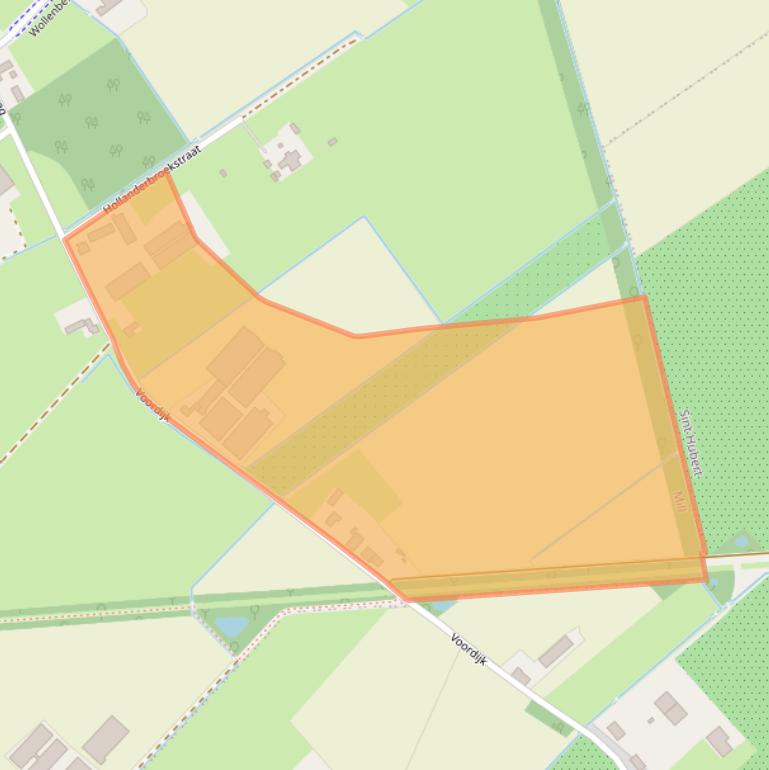 Kaart van postcodegebied 5451HR.