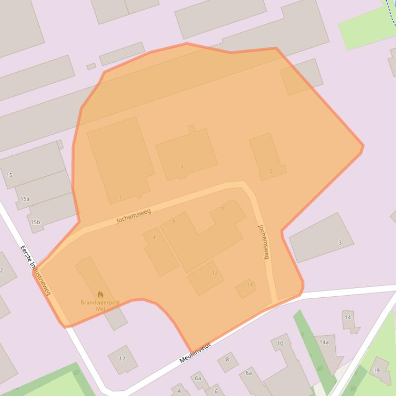 Kaart van postcodegebied 5451HW.