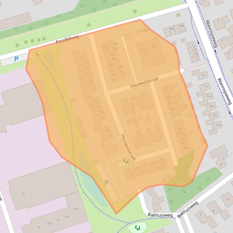 Kaart van postcodegebied 5451HX.