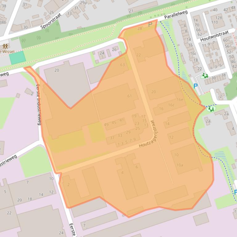 Kaart van postcodegebied 5451HZ.
