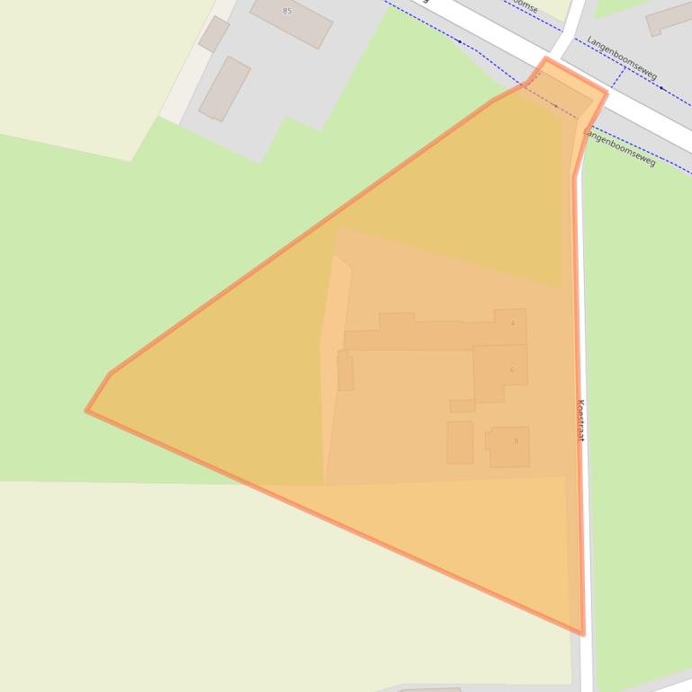 Kaart van postcodegebied 5451JD.