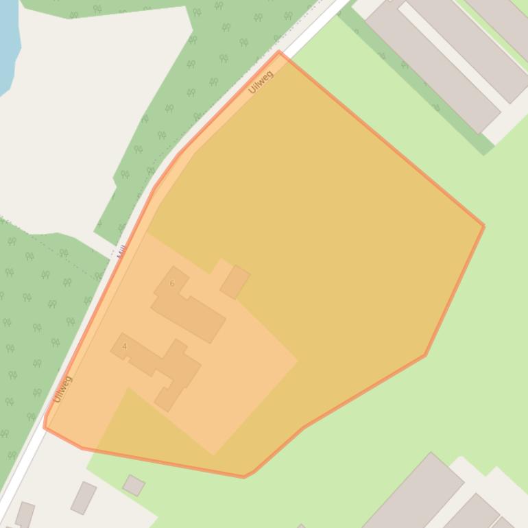 Kaart van postcodegebied 5451JG.