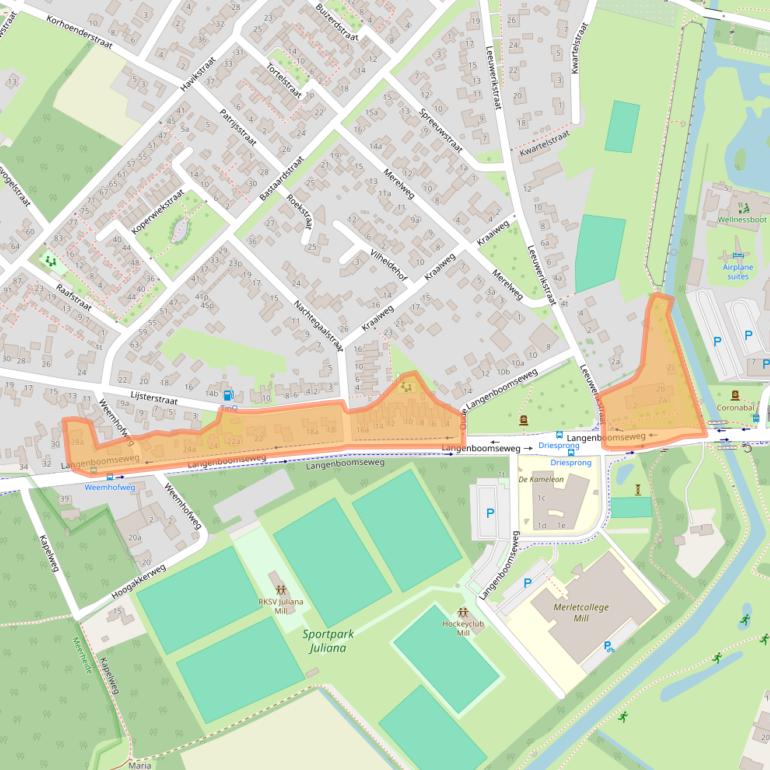 Kaart van postcodegebied 5451JK.