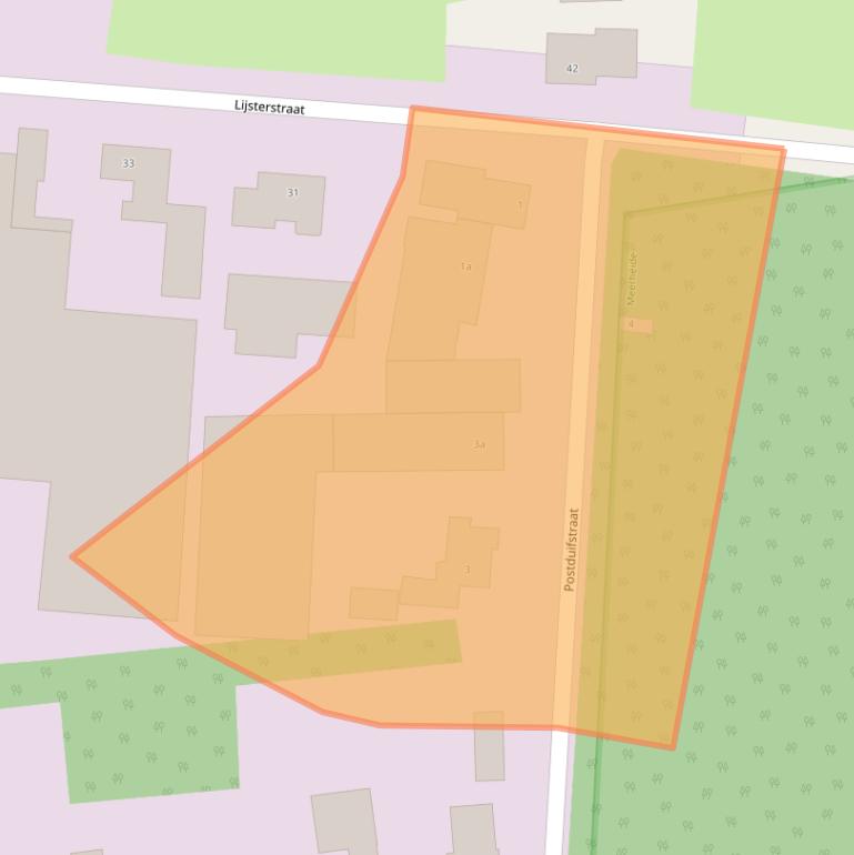 Kaart van postcodegebied 5451JS.