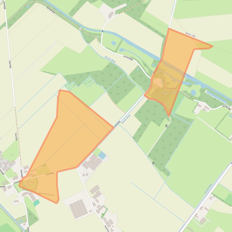 Kaart van postcodegebied 5451NK.