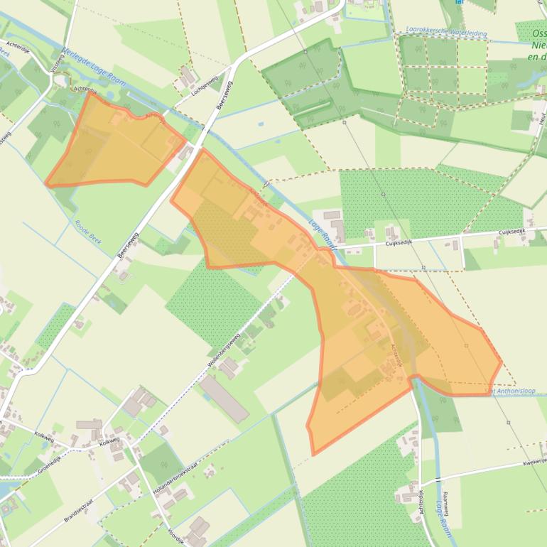 Kaart van postcodegebied 5451NN.