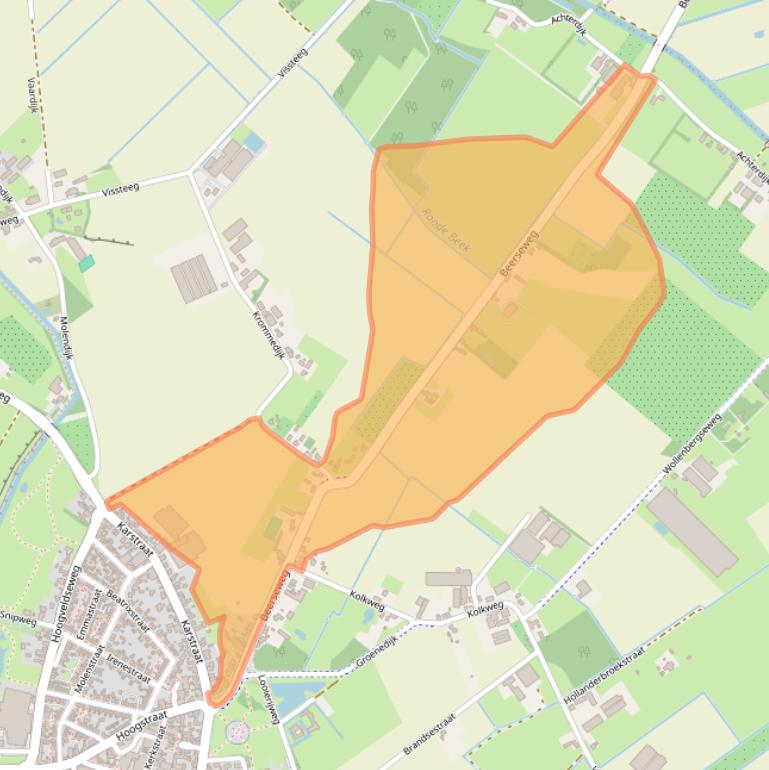 Kaart van postcodegebied 5451NR.