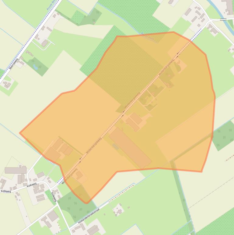 Kaart van postcodegebied 5451NV.