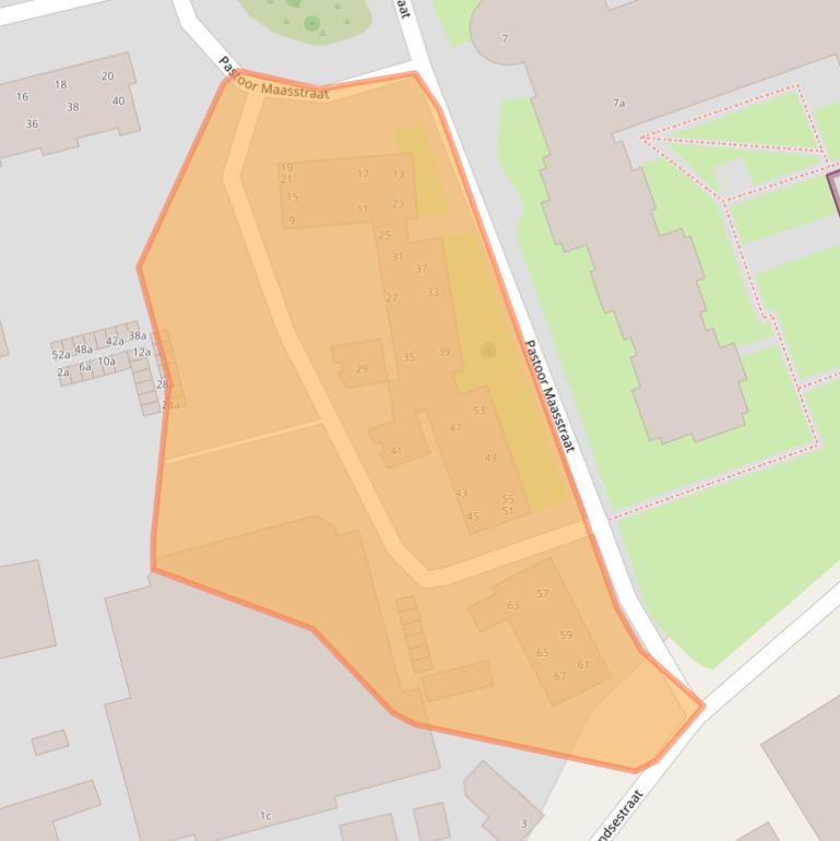 Kaart van postcodegebied 5451PD.