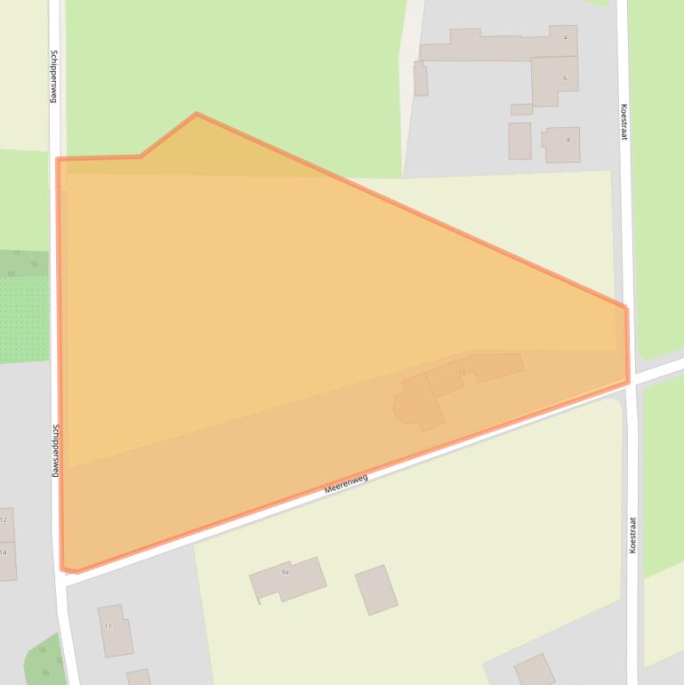 Kaart van postcodegebied 5451PN.