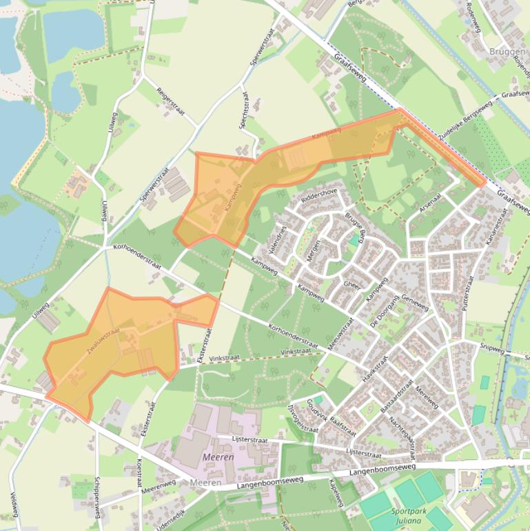 Kaart van postcodegebied 5451PR.