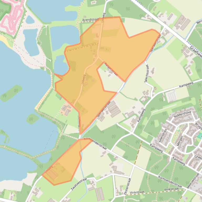 Kaart van postcodegebied 5451PV.