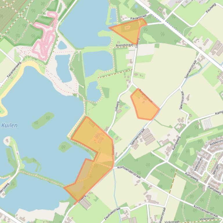 Kaart van postcodegebied 5451PX.