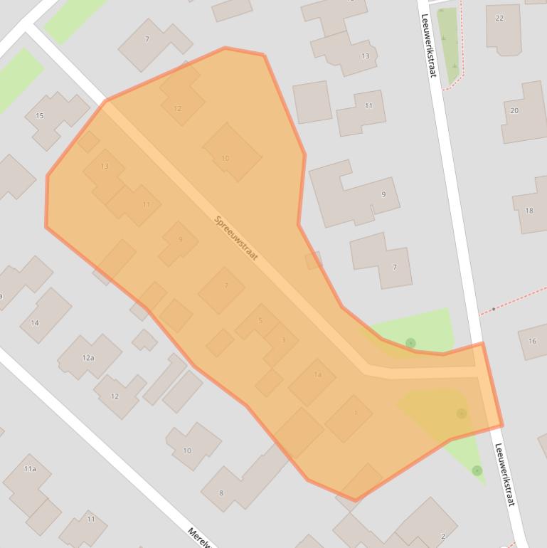 Kaart van postcodegebied 5451VJ.