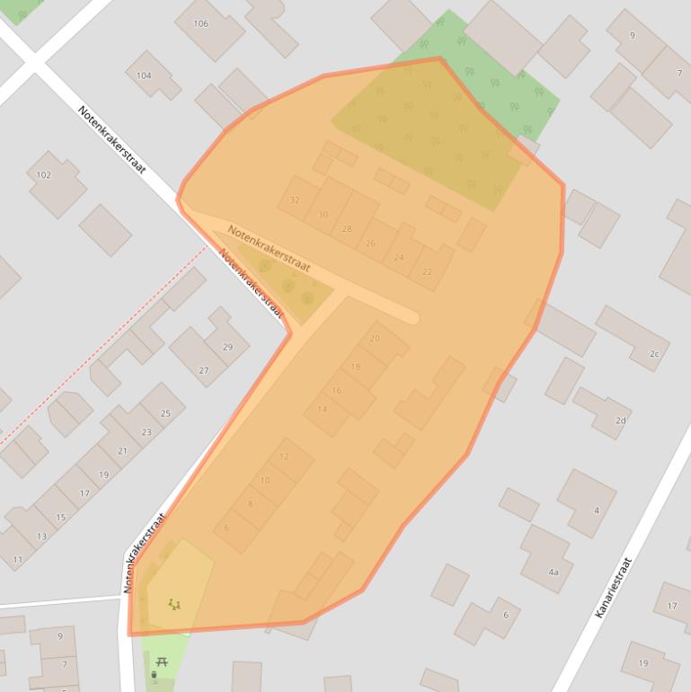 Kaart van postcodegebied 5451VN.