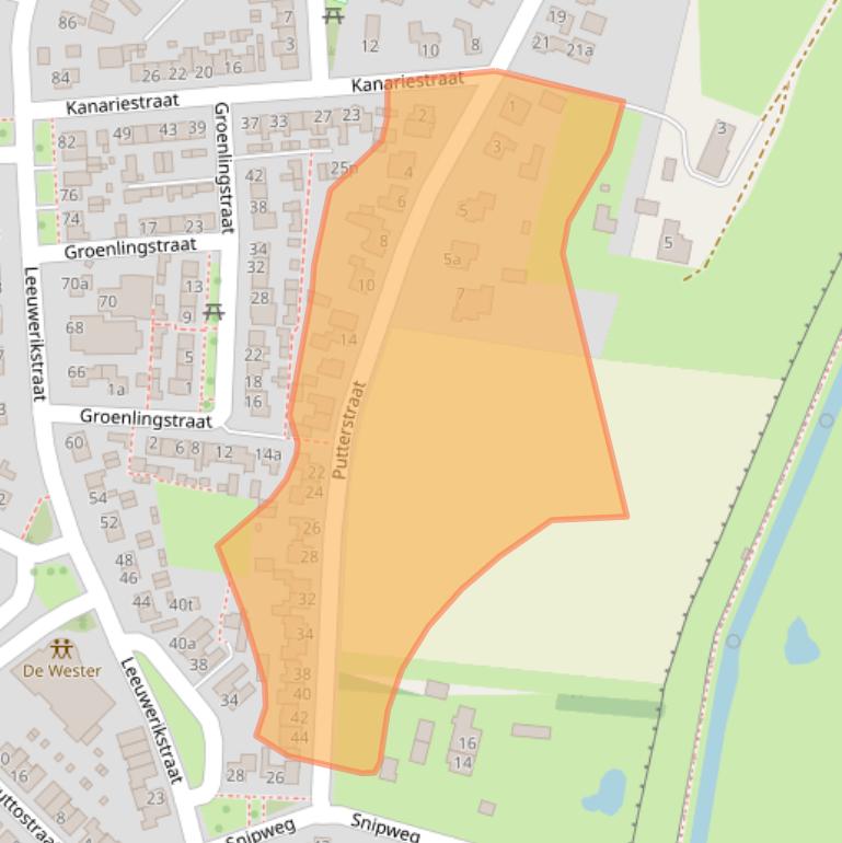 Kaart van postcodegebied 5451VR.