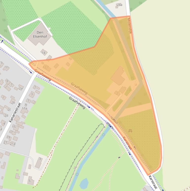 Kaart van postcodegebied 5451VS.