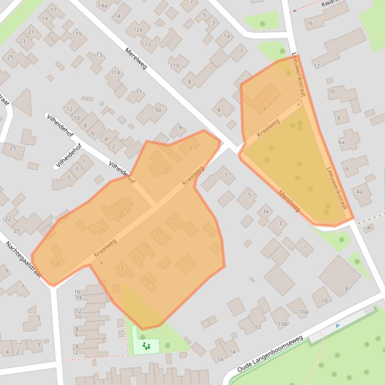 Kaart van postcodegebied 5451WB.