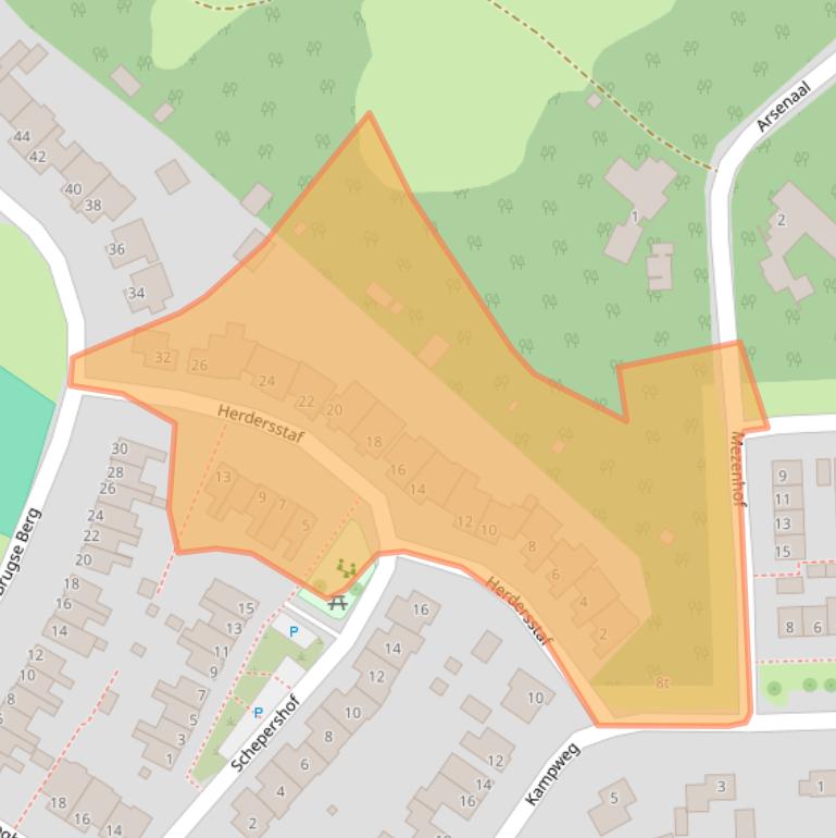 Kaart van postcodegebied 5451WN.