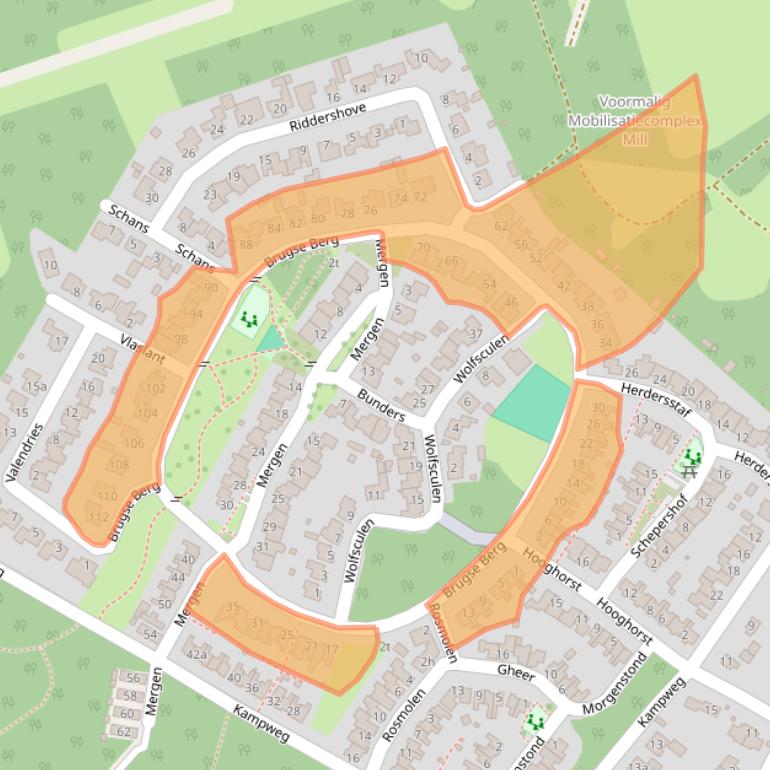 Kaart van postcodegebied 5451WP.