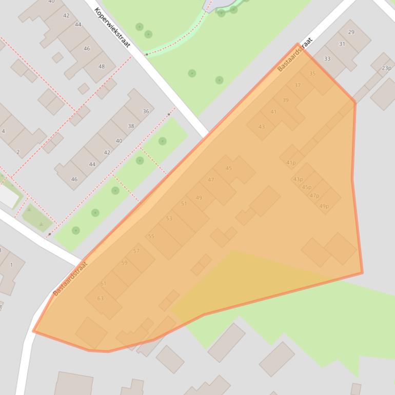 Kaart van postcodegebied 5451XS.