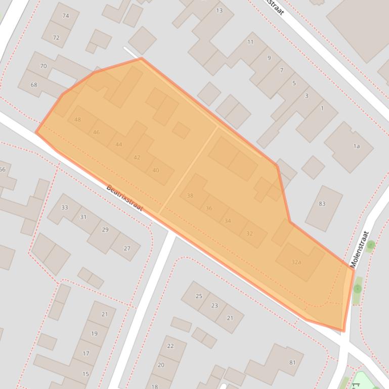 Kaart van postcodegebied 5451ZD.