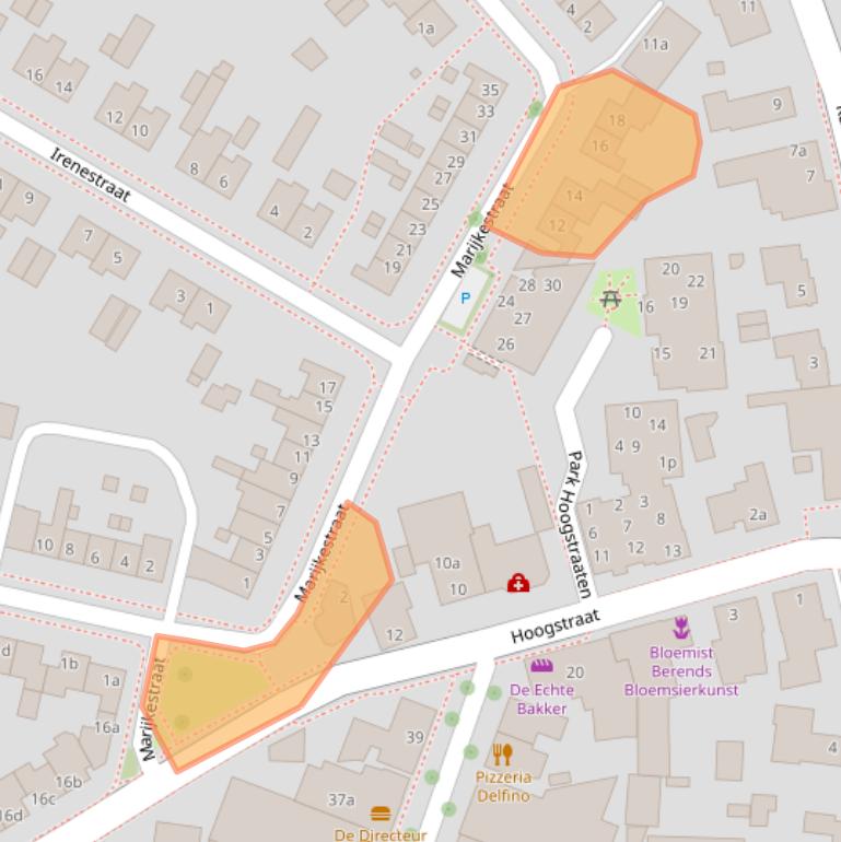 Kaart van postcodegebied 5451ZK.