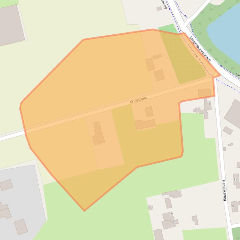 Kaart van postcodegebied 5453JE.