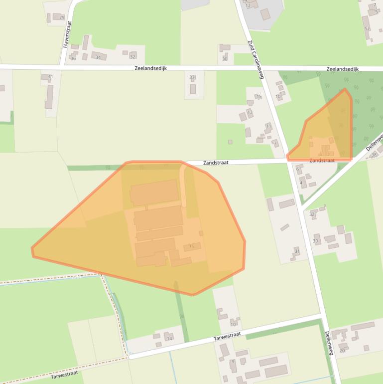 Kaart van postcodegebied 5453JJ.