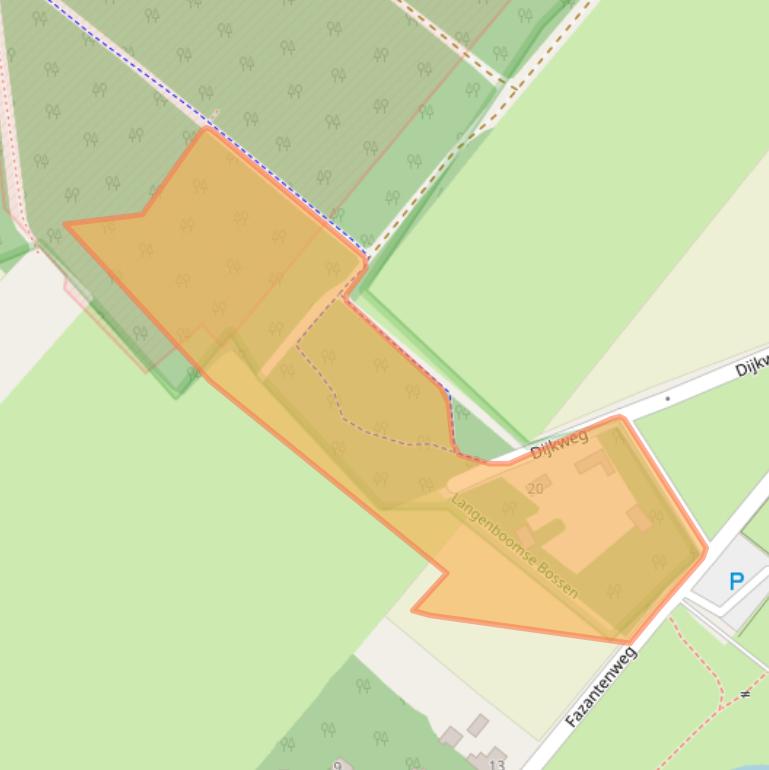 Kaart van postcodegebied 5453JP.