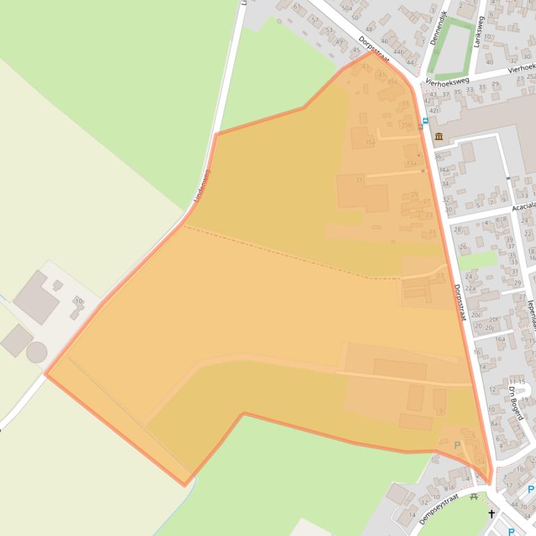 Kaart van postcodegebied 5453JS.