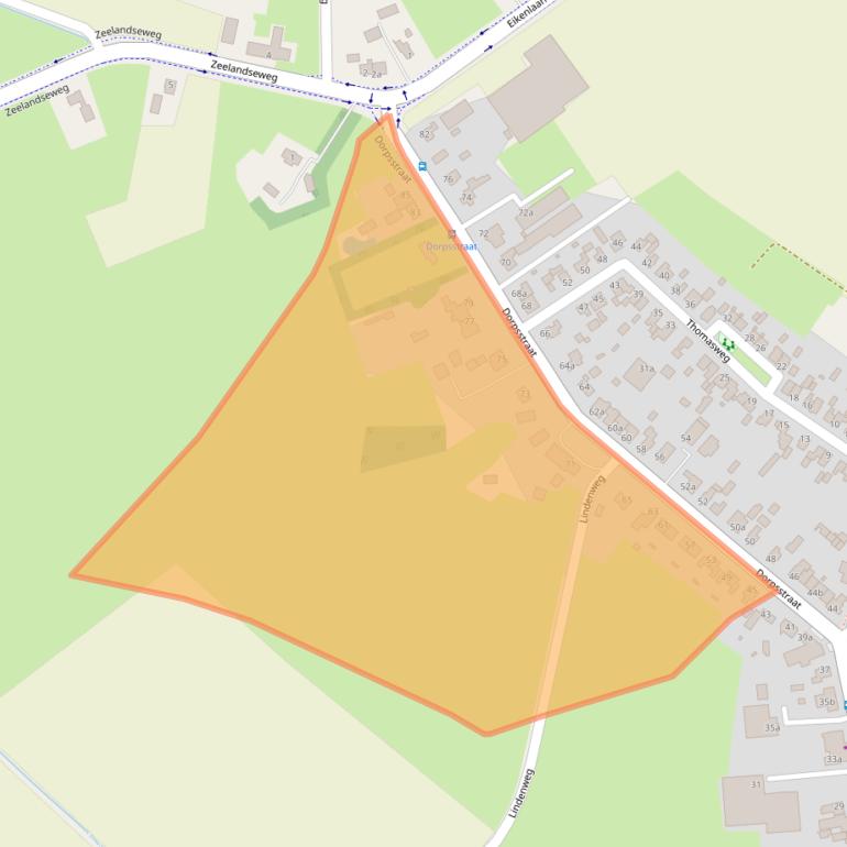 Kaart van postcodegebied 5453JT.