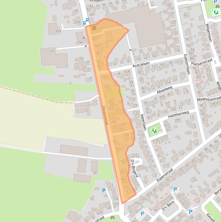 Kaart van postcodegebied 5453JV.