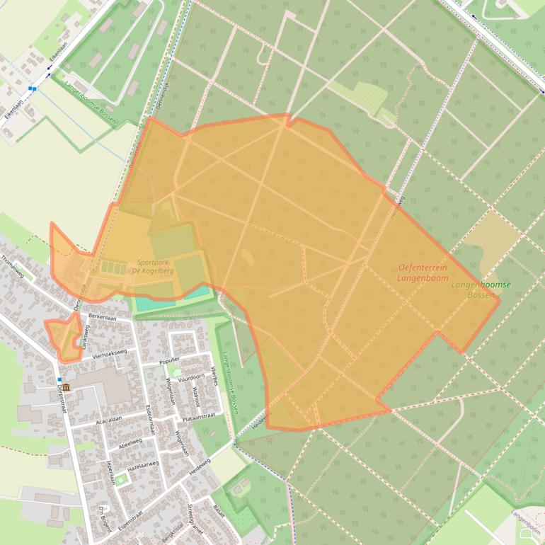 Kaart van postcodegebied 5453KG.