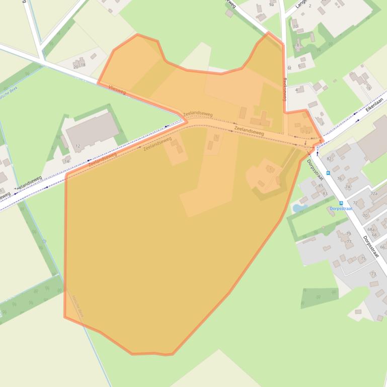 Kaart van postcodegebied 5453KK.