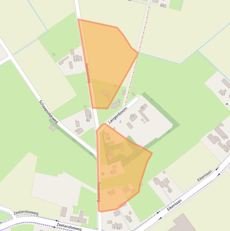 Kaart van postcodegebied 5453KL.