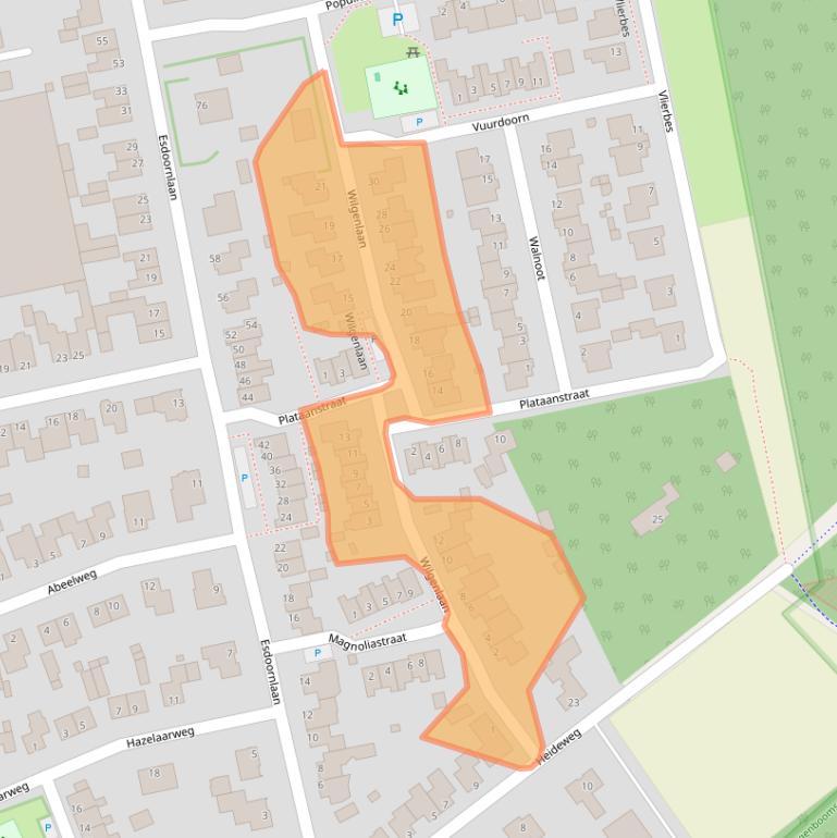 Kaart van postcodegebied 5453KX.