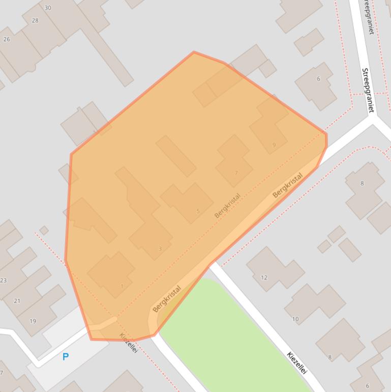 Kaart van postcodegebied 5453LW.