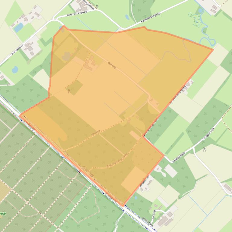 Kaart van postcodegebied 5453NC.